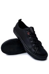 Męskie Skórzane Trampki BIG STAR JJ174005 Czarne