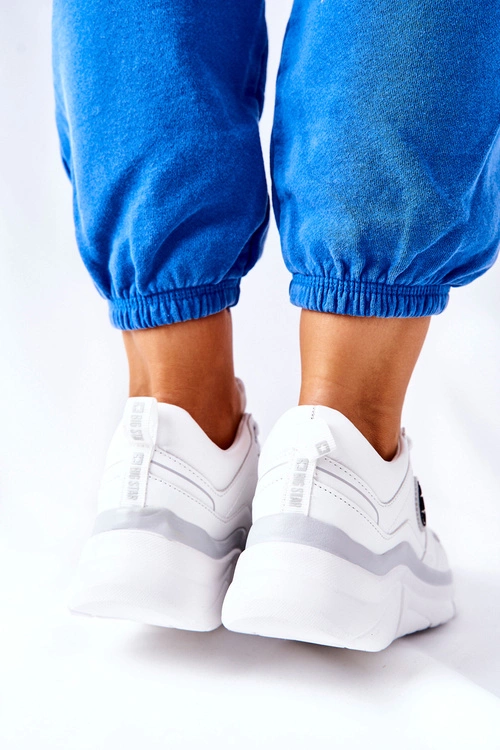 Sportowe Buty Na Platformie Big Star II274314 Białe