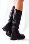 Skórzane Kozaki Czarne Nicole 2685
