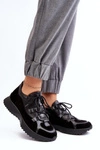 Skórzane Buty Sportowe Damskie M01/2 Zazoo Czarne