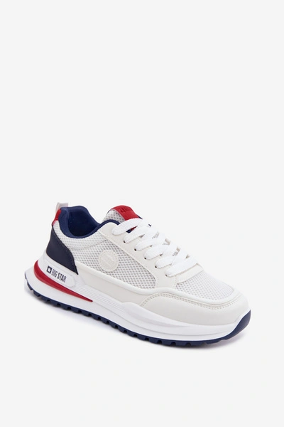 Buty Sportowe Męskie Big Star TT174315 Hi-Poly System Białe
