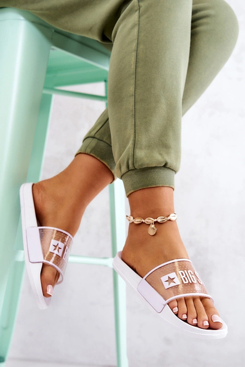 Klapki Damskie Big Star JJ274642 Białe