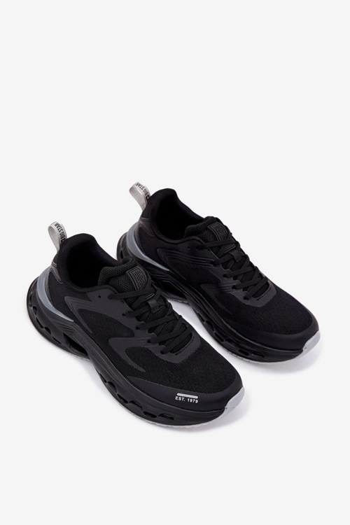 Buty Sportowe Męskie Na Platformie Big Star RR174022 Hi-Poly System Czarne