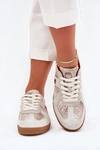 Sneakersy Damskie Daniel Lopez Just Dare SS2D4032 Zwierzęcy Wzór Beżowe
