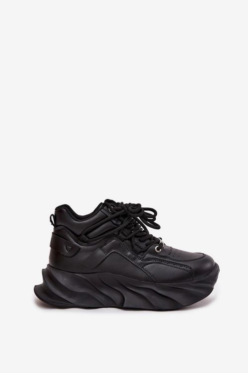 Sneakersy Damskie Skóra Naturalna GOE SS2N4036 Czarne