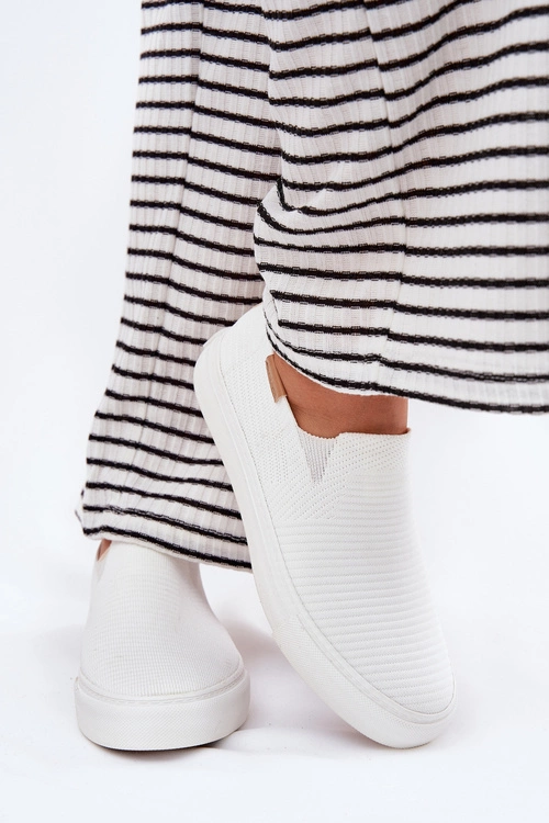 Trampki Damskie Slip-On Big Star RR274717 Białe