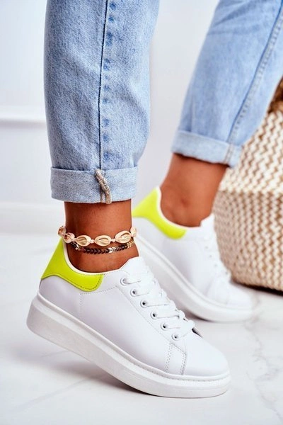 Sportowe Damskie Buty Lu Boo Białe Matilda