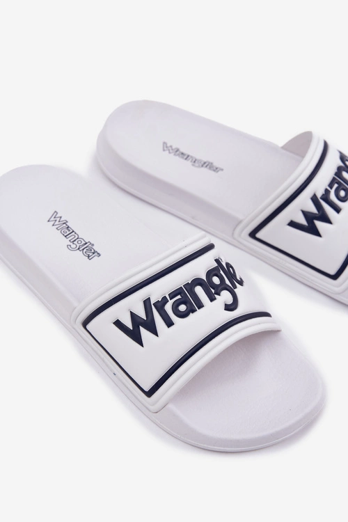 Klapki Męskie WRANGLER AVERELL SLIDER MEN LOW 20251042.1FG Białe