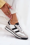 Niskie Sneakersy Damskie Białe Rulaana