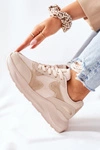 Damskie Sportowe Buty Sneakersy Beżowe Bethell
