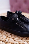 Dziecięce Skórzane Trampki BIG STAR EE374034 Czarne