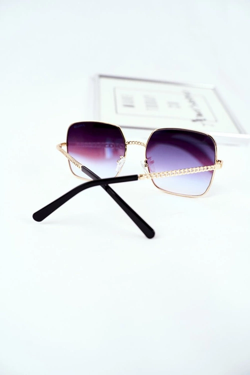 Okulary Przeciwsłoneczne Prius PRE-14 Złote Niebieskie Szkła Lustrzane