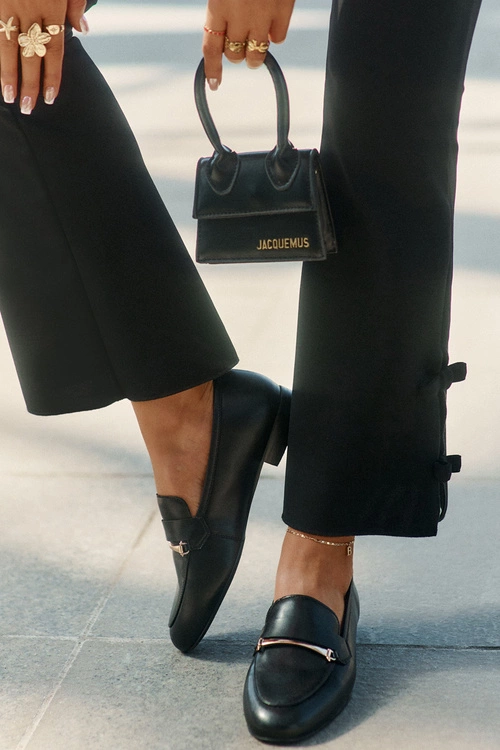 Skórzane Półbuty Mokasyny Damskie Maciejka K6809-01 Czarne