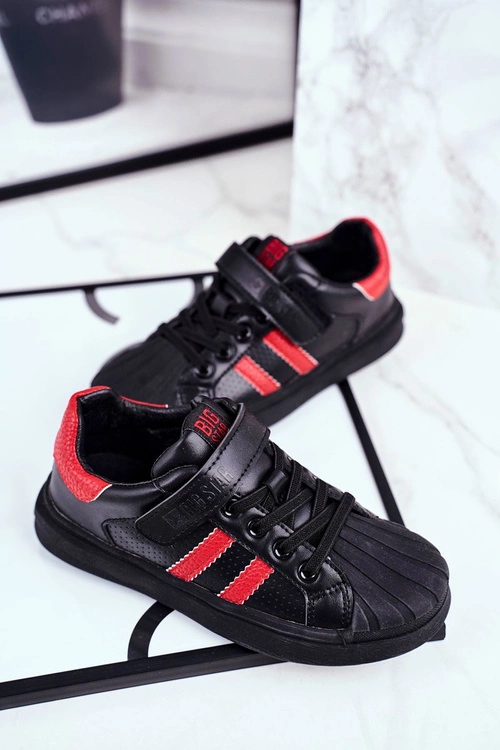 Sportowe Dziecięce Big Star Na Rzepy Czarne GG374022