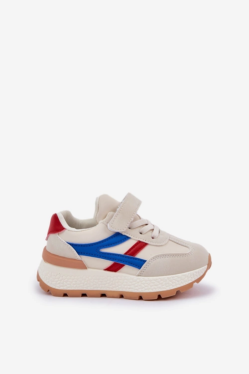 Sneakersy Dziecięce Na Rzep Beżowe Savilia