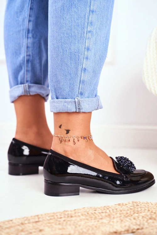 Lakierowane Mokasyny Vinceza 21-10527 Czarne