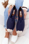 Espadryle Na Plecionej Podeszwie Big Star HH274500 Granatowe