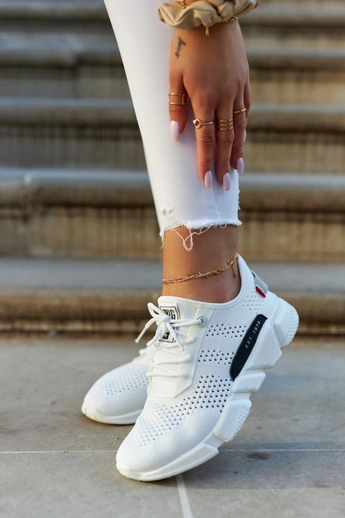 Damskie Buty Sportowe Memory Foam Big Star JJ274271 Białe