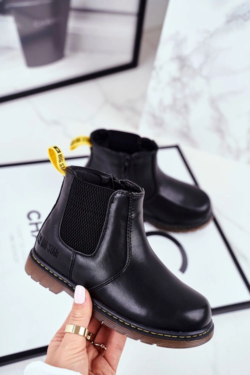 Dziecięce Botki Sztyblety Big Star Czarne GG374080