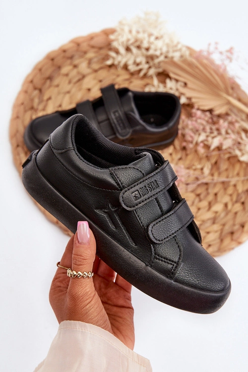 Dziecięce Trampki Na Rzepy Big Star NN374006 Czarne