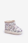 Botki Śniegowce Dziecięce Wzorzyste Beżowe Elenet