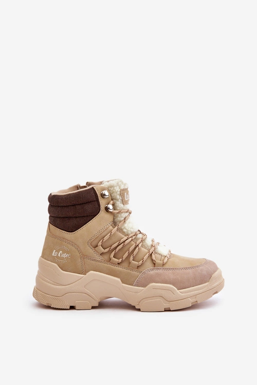 Ocieplane Trapery Damskie Lee Cooper LCJ-24-03-3059L Beżowe