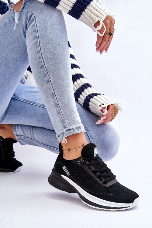 Lekkie Buty Sportowe Memory Foam System Big Star LL274327 Czarne