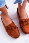 Mokasyny Damskie Zamszowe Camel Espanto