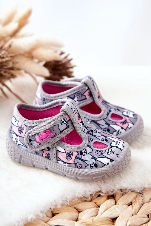 Buty Papcie Befado Kotki 533P019 Szare