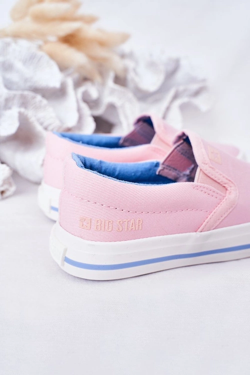 Dziecięce Wsuwane Tenisówki Slip-On Big Star HH374009 Różowe