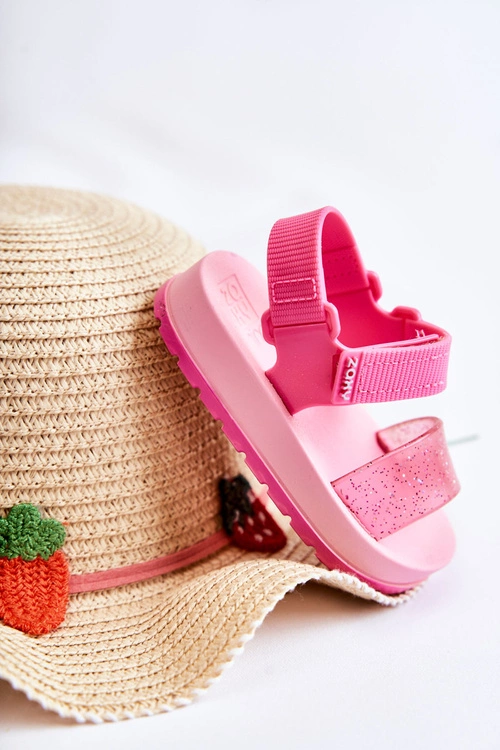 Wygodne Dziecięce Sandałki Pachnące ZAXY JJ385026 Różowe