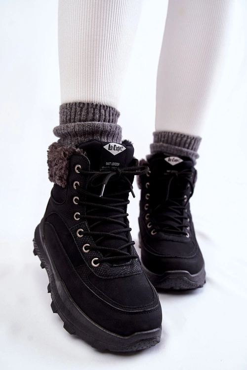 Ocieplane Botki Trapery Lee Cooper LCJ-22-44-1362 Czarne