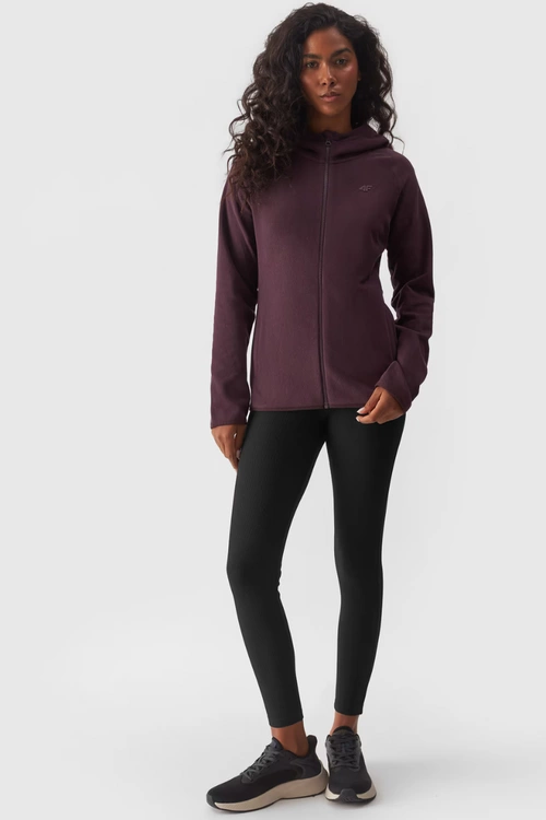 Polar Z Kapturem Regular Damski 4F 4FWMM00TFLEF291-50S Fioletowy