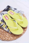 Klapki Damskie Japonki Big Star Neon Limonkowe AA274A129