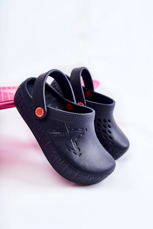 Dziecięce Lekkie Klapki Kroksy Big Star II375002 Granatowe