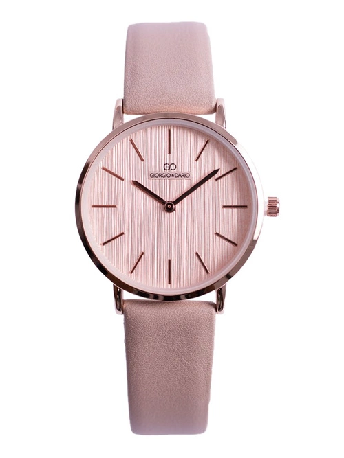 Damski Zegarek Giorgio &amp; Dario Jules Ciemnoróżowy