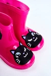 Dziecięce Gumowe Kalosze Różowe Cat