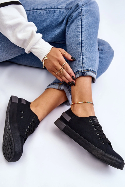 Damskie Niskie Trampki Big Star LL274038 Czarne