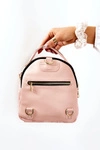 Damski Skórzany Plecak NOBO L1341-C004 Różowy