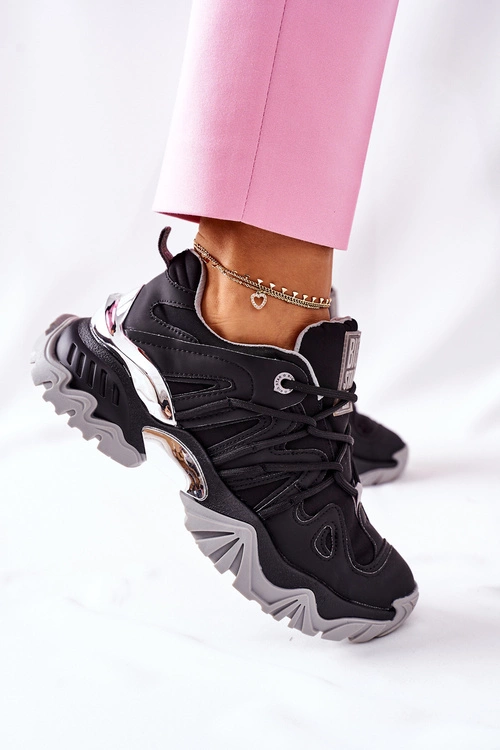 Damskie Sportowe Buty Memory Foam Big Star II274089 Czarne