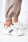 Damskie Sportowe Buty Sneakersy Big Star GG274213 Biało-Szare