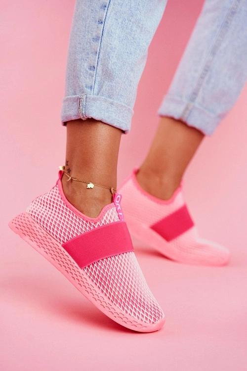 Damskie Sportowe Obuwie Wsuwane Lekkie Neon Róż La Fiesta