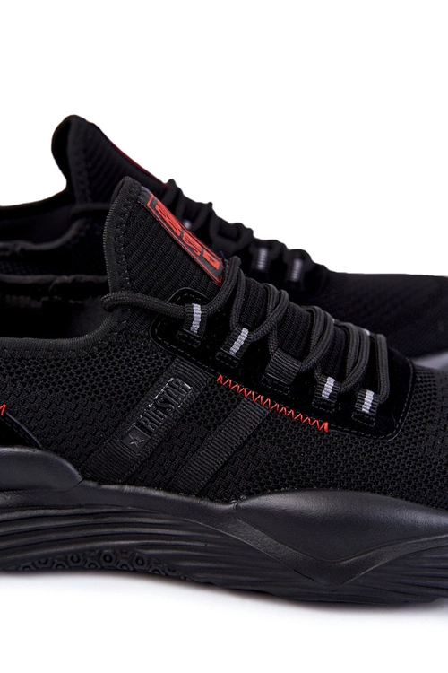 Męskie Buty Sportowe Memory Foam Big Star KK174255 Czarne