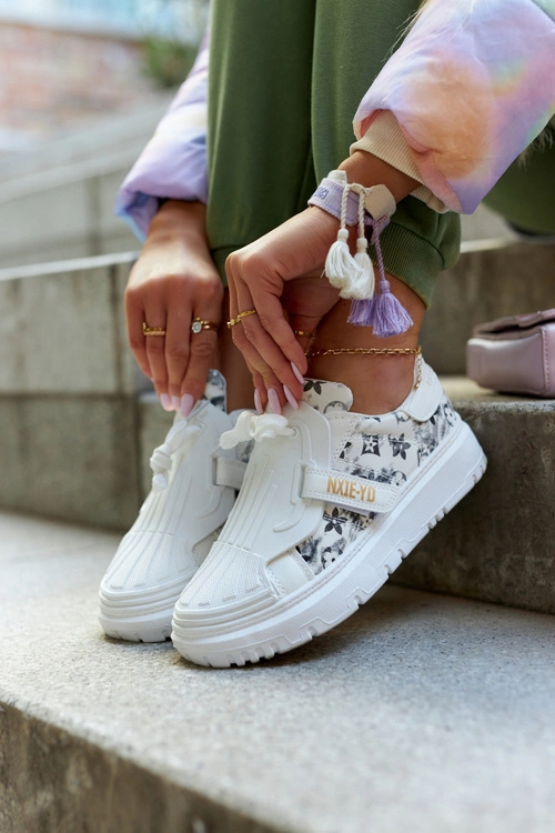 Damskie Sportowe Buty Sneakersy Biało-Czarne Your Dreams