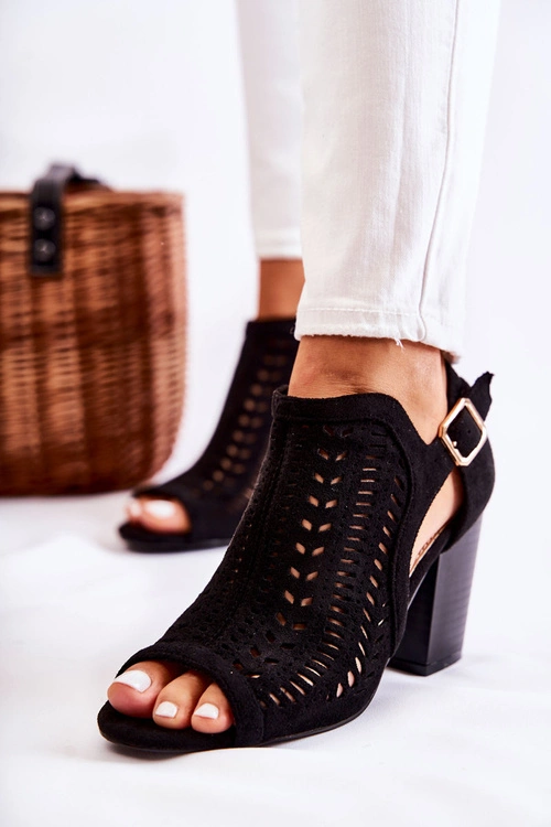 Botki Damskie z Wycięciem Wiosenne Czarne Beyond Us