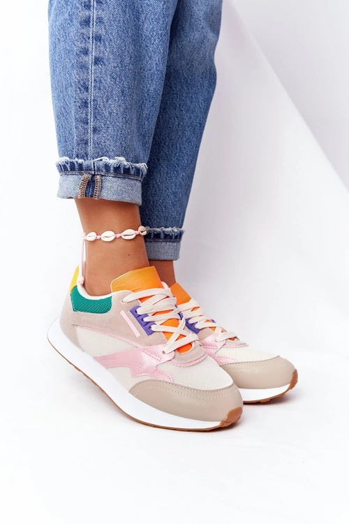 Damskie Sportowe Buty Sneakersy Beżowe After Hours