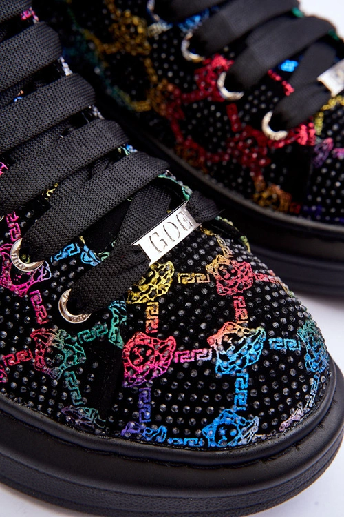 Buty Sportowe Na Platformie Dżety GOE MM2N4009 Czarne