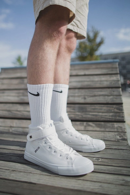 Męskie Wysokie Trampki Big Star Białe Y174024