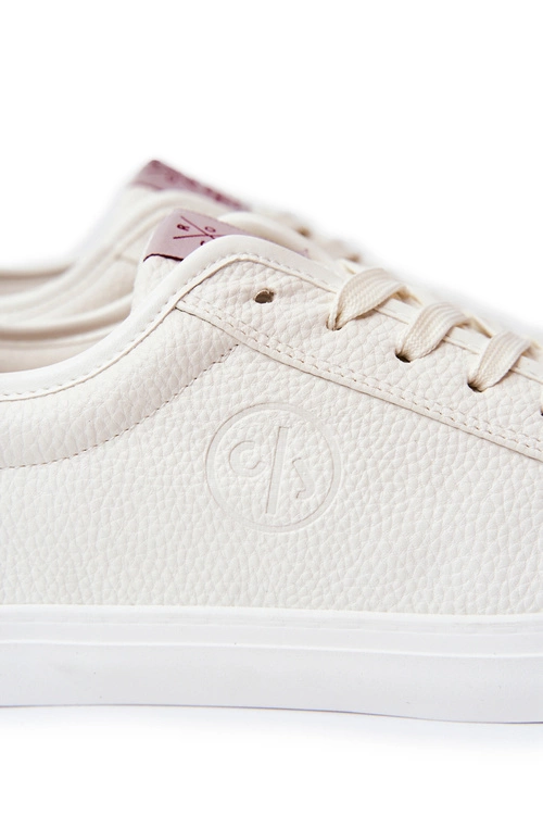 Męskie Skórzane Trampki Cross Jeans JJ1R4023C Białe