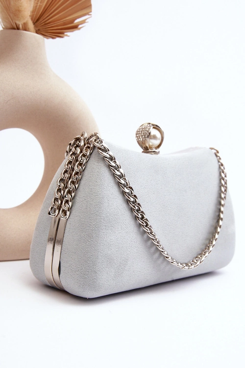 Torebka Wizytowa Kopertówka Nadrei Szara